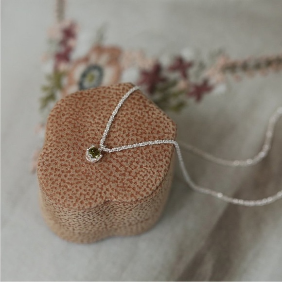 Silver Tourmaline Pendant Necklace - Picture 3 of 7